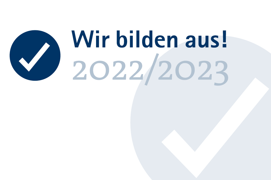 Logo zum längerspezifischen Siegel der IHK Bremen "Wir bilden aus 22/23"